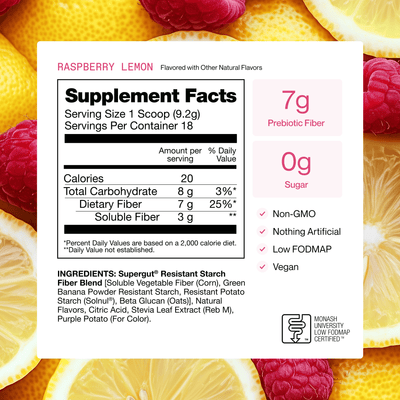 [Raspberry Lemon] [18 Serving Canister]