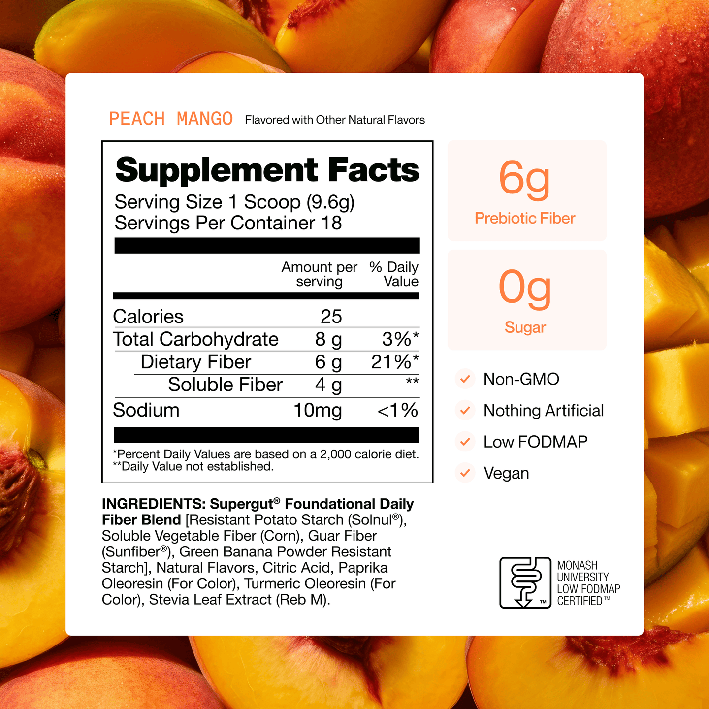 [Peach Mango] [36 Servings] [18 Servings]