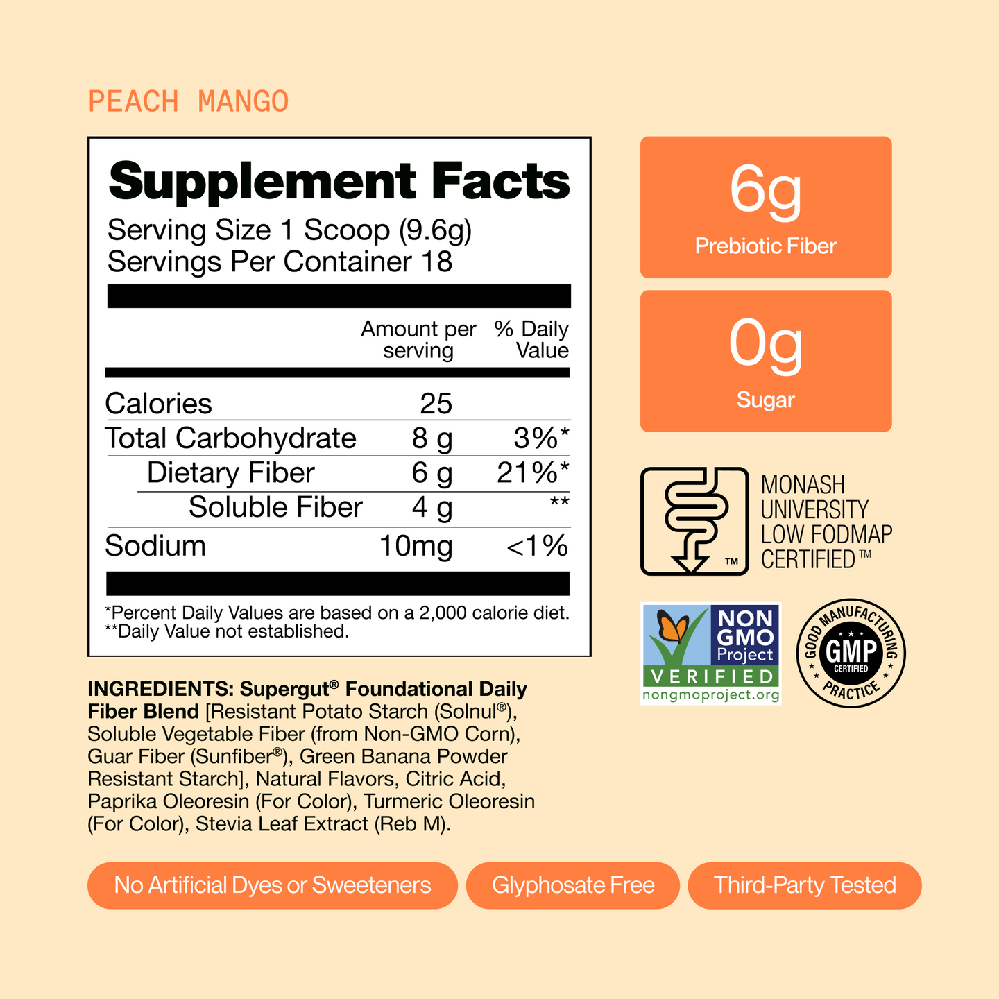 [Peach Mango] [18 Servings][36 Servings]