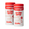 Two Supergut GLP-1 Daily Support Prebiotic Fiber Blend Blood orange canisters displayed in a white background