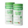 Two Supergut GLP-1 Daily Support Prebiotic Fiber Blend watermelon lime canisters displayed in a white background