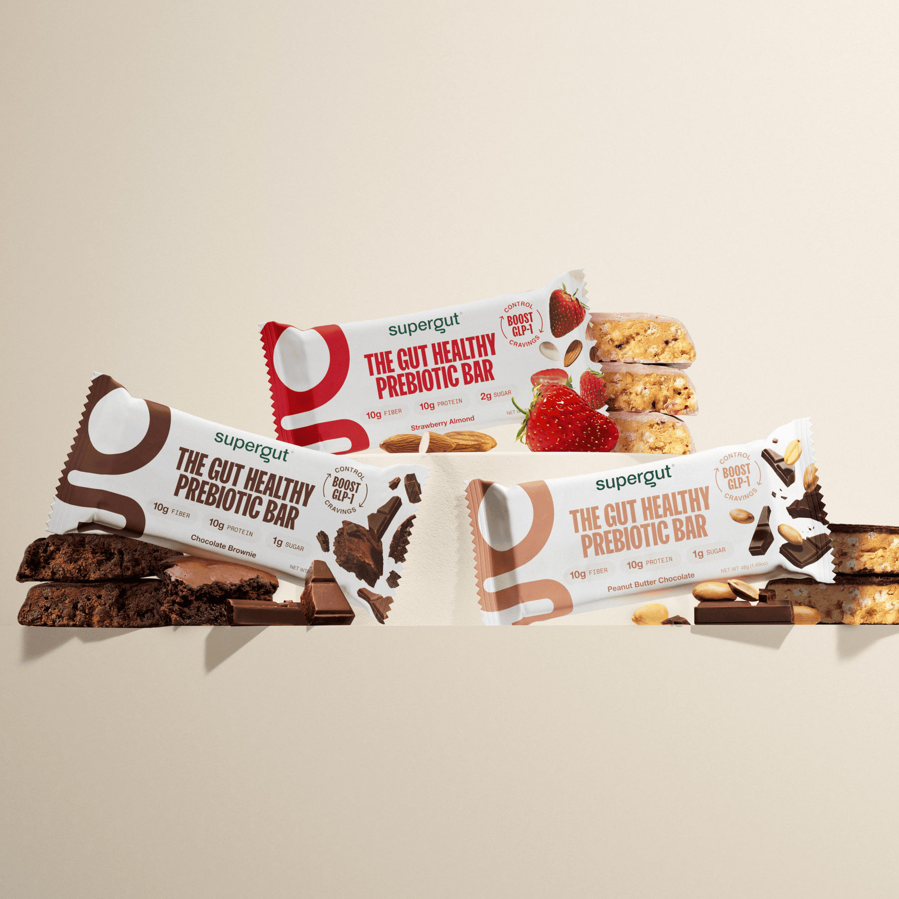 [Chocolate Brownie, Peanut Butter Chocolate, and Strawberry Almond]