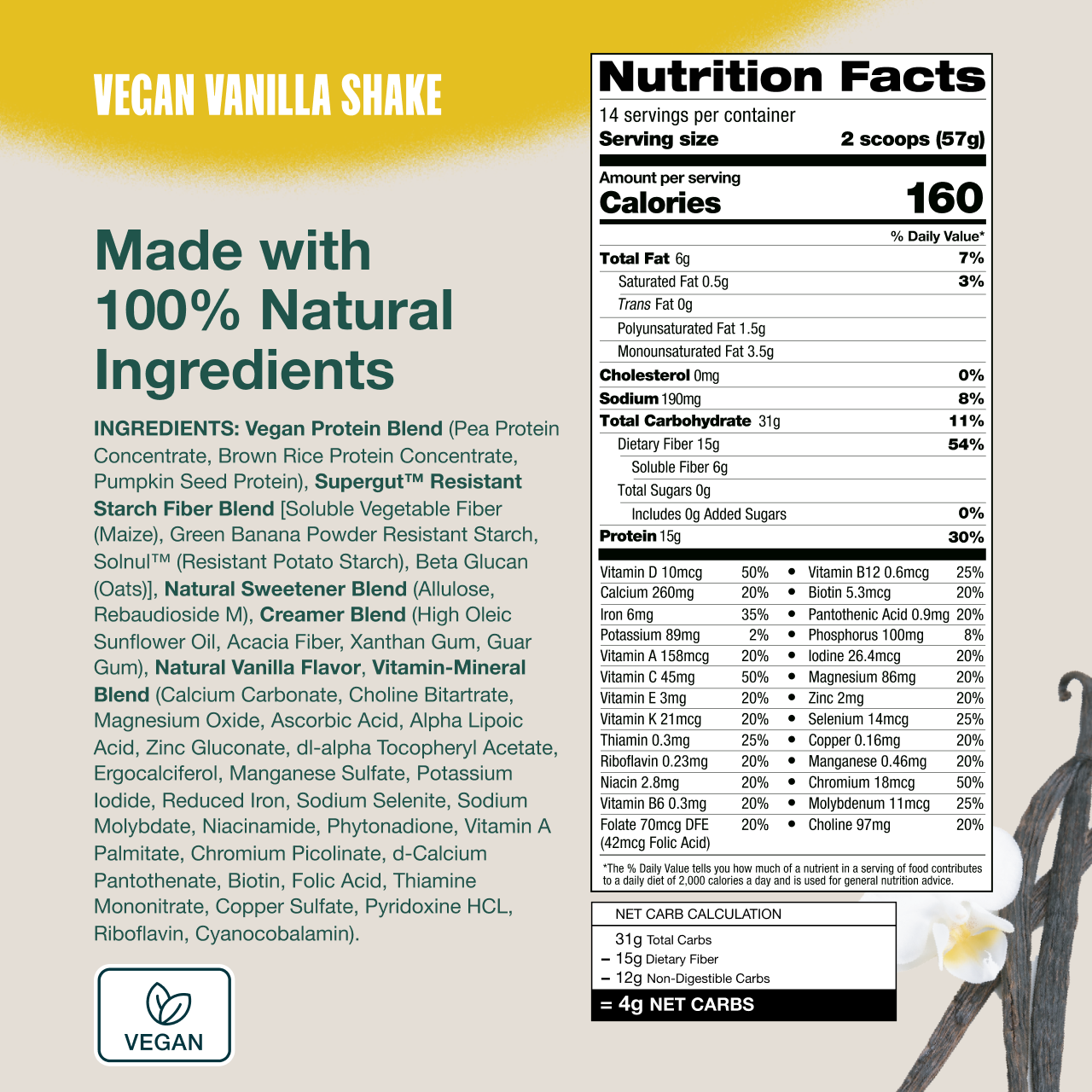 [Vegan Vanilla] [Vegan Chocolate and Vegan Vanilla]